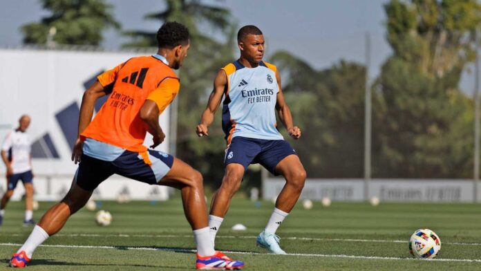 Kylian Mbappe Real Madrid Training