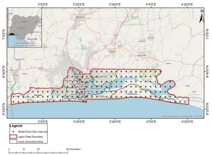 Lagos Air Quality Index Map