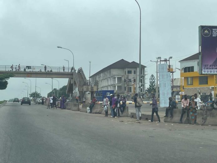 Lagos Bridge Damage Commuters Protest