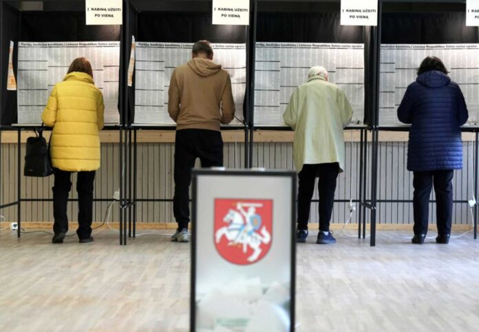 Lithuania Parliamentary Runoff Elections Voting