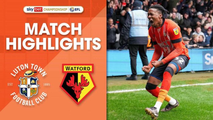 Luton Town Vs Watford Championship Match