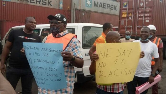 Maritime Workers Union Of Nigeria Protest Unpaid Salaries