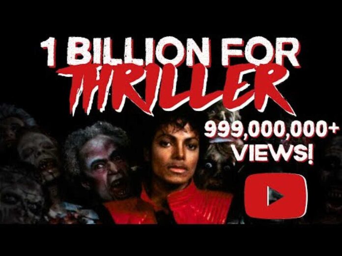 Michael Jackson Thriller Video 1 Billion Views Youtube