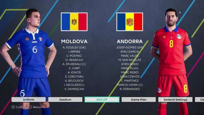 Moldova Vs Andorra Football Match