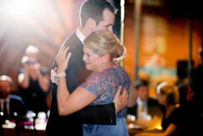 Mother And Son Dance At Wedding