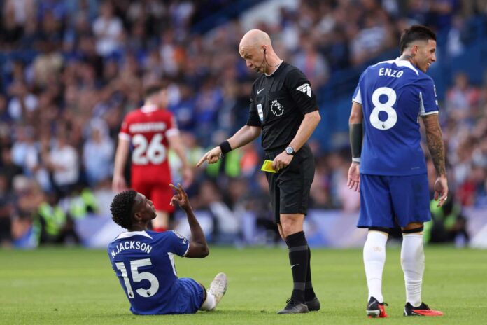 Nicolas Jackson Yellow Card Liverpool Vs Chelsea