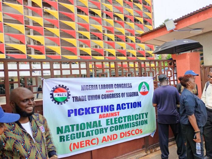 Nigerian Electricity Distribution Companies Protesting