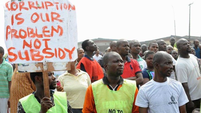 Nigerians Protesting Fuel Price Hike