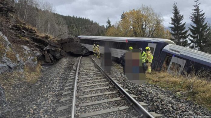 Norway Train Derailment Northern Coast