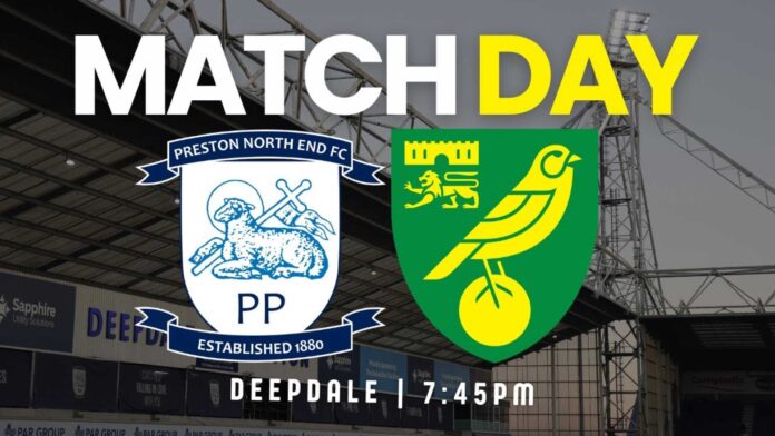 Norwich City Vs Preston North End Championship Match