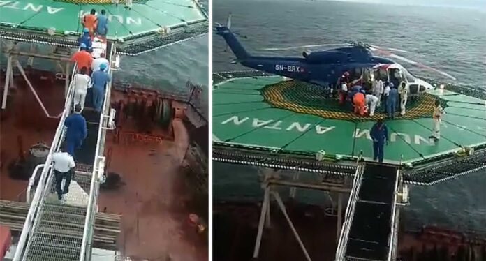 Nsib Recovering Body From Atlantic Ocean After Helicopter Crash