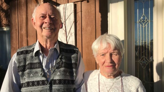 Octogenarian Couple Marriage Military Officer