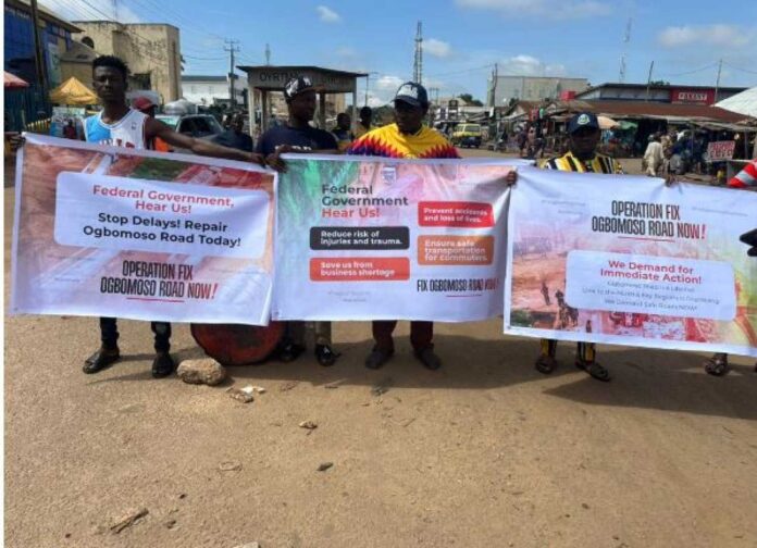 Ogbomoso Road Protest Nigeria