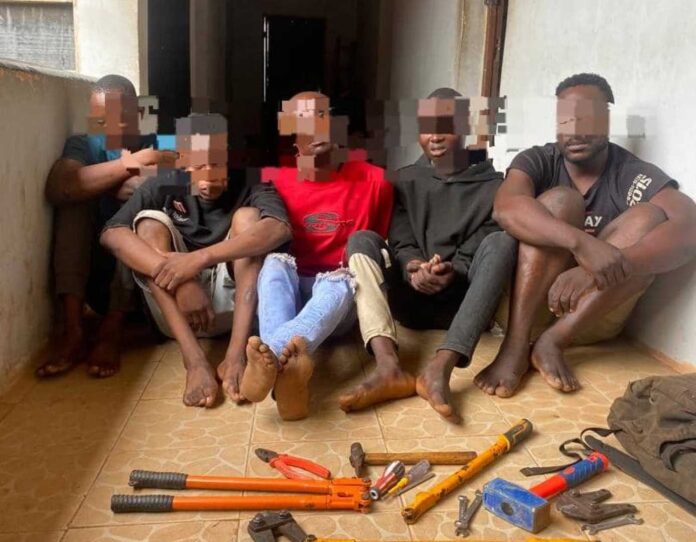 Ogun State Police Arresting Suspects For Transformer Vandalism