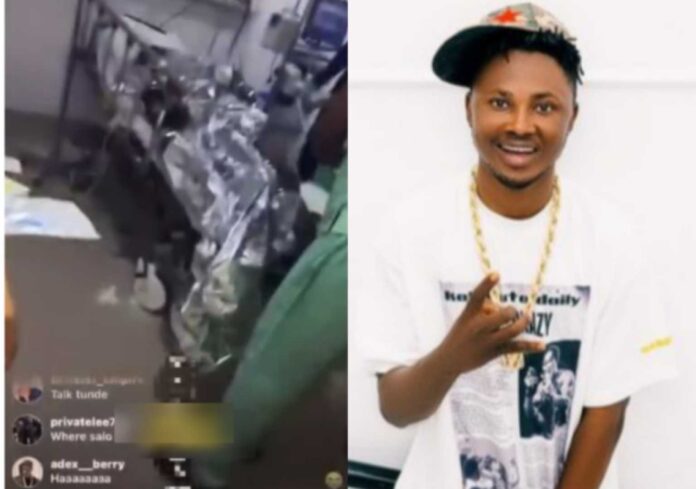 Oloba Salo Shot In Lekki Hospital