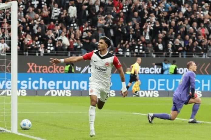 Omar Marmoush Scoring Against Bayern Munich