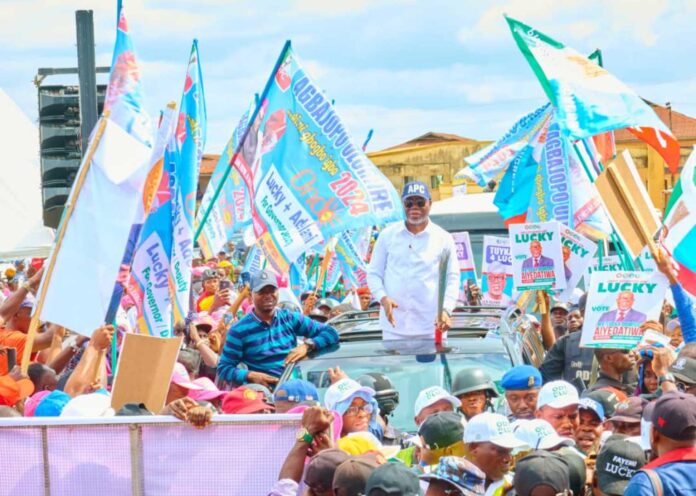 Ondo State Governor Lucky Aiyedatiwa Announcing Minimum Wage Increase