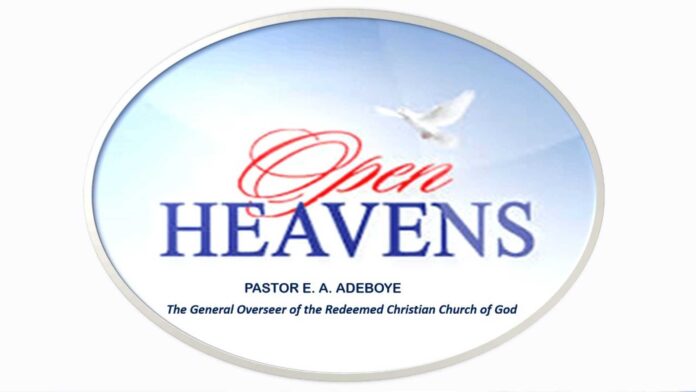 Open Heaven 17 October 2024 Devotional By Pastor E.a. Adeboye