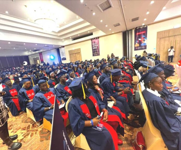 Osinbajo Speaking At Miva Open University Matriculation Ceremony