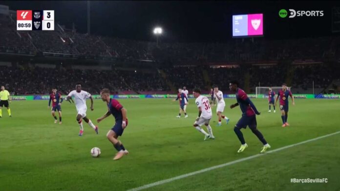 Pablo Torre Scoring Goal Against Sevilla