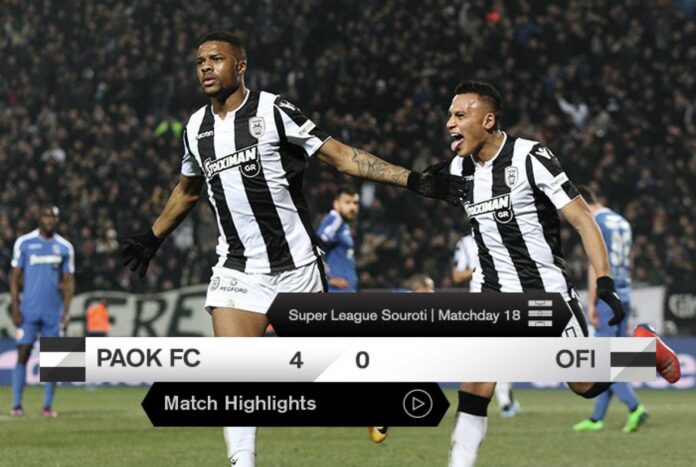 Paok Fc Vs Ofi Crete Greek Super League