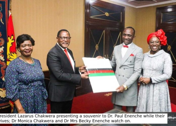 Pastor Paul Enenche And Wife Visit Malawian President Lazarus Chakwera