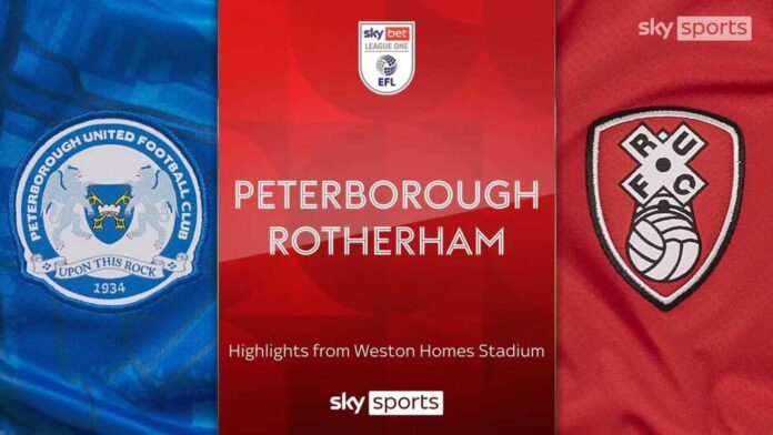 Peterborough United Vs Rotherham United League One Match Highlights