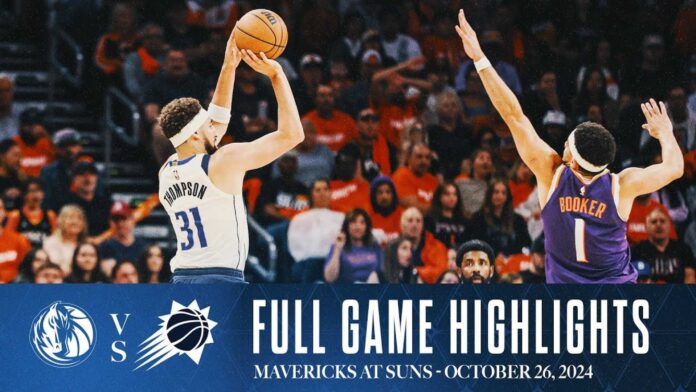 Phoenix Suns Vs Dallas Mavericks Game Highlights