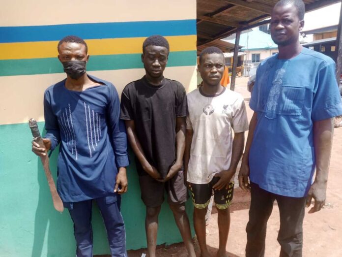 Police Arresting Armed Robber In Ogun