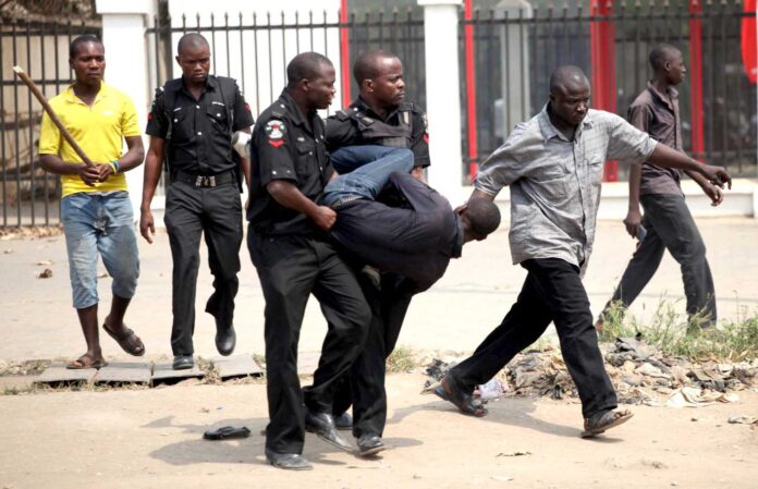 Police Arresting Suspects In Sokoto Nigeria