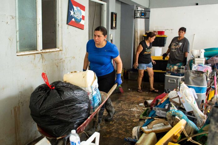 Puerto Rico Storm Preparation And Football Match