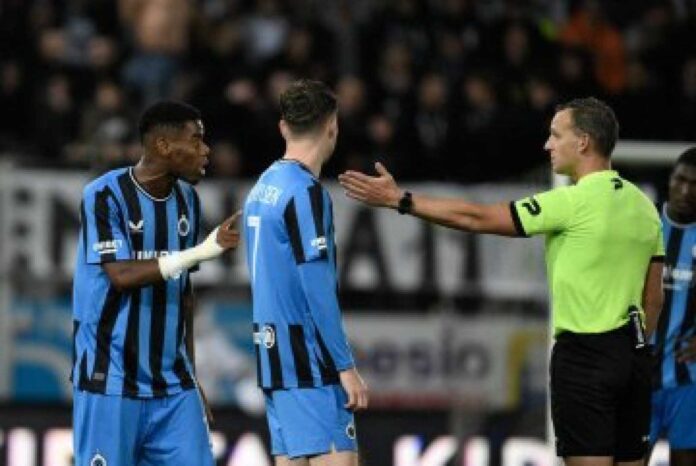 Raphael Onyedika Red Card Against Milan