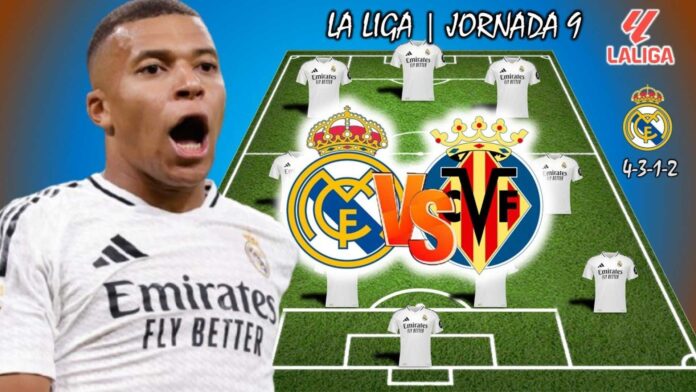 Real Madrid Vs Villarreal La Liga Lineups