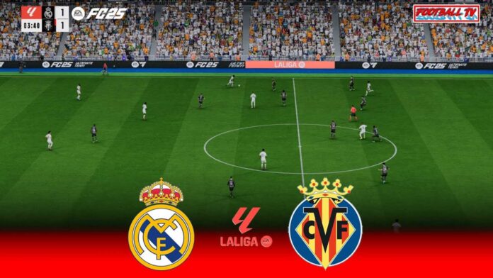 Real Madrid Vs Villarreal La Liga Match