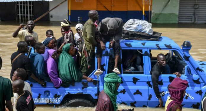 Remi Tinubu Visiting Borno Flood Victims