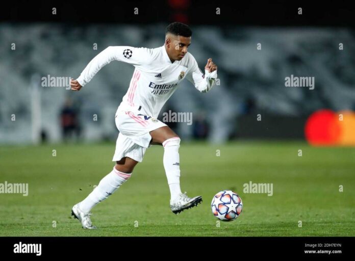 Rodrygo Silva De Goes In Action For Real Madrid