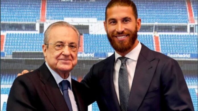 Sergio Ramos And Florentino Perez