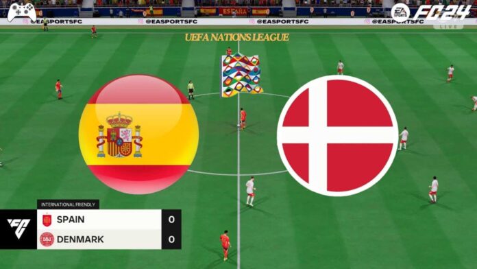 Spain Vs Denmark Uefa Nations League Match