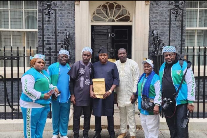 Sunday Igboho Submitting Petition To Uk Prime Minister