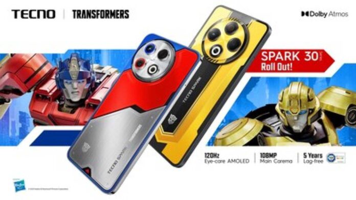 Tecno Spark 30 Series Transformers Edition