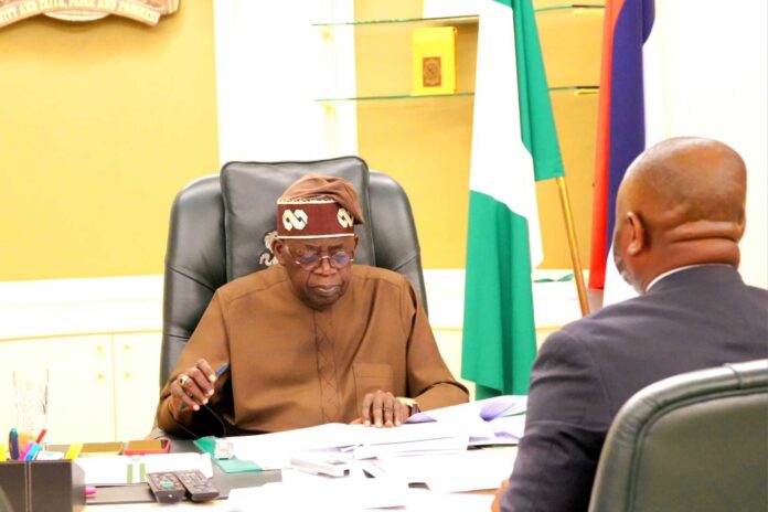 Tinubu Meeting With Firs Chairman After Resuming Duties