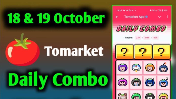 Tomarket Daily Combo October 19 2024