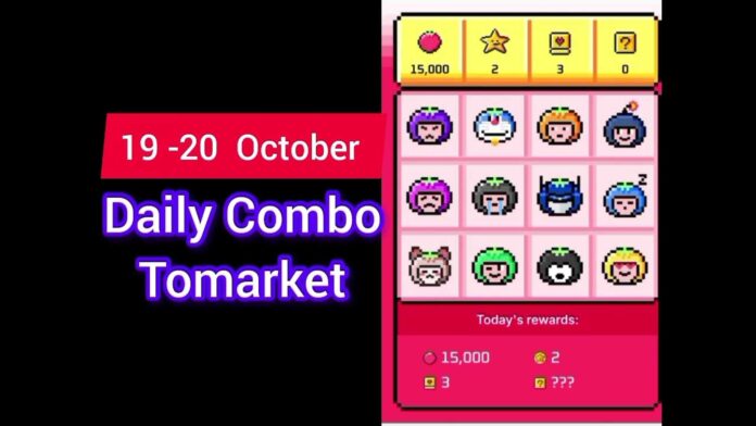 Tomarket Daily Combo October 20