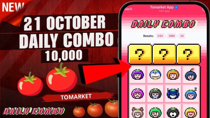 Tomarket Daily Combo October 22