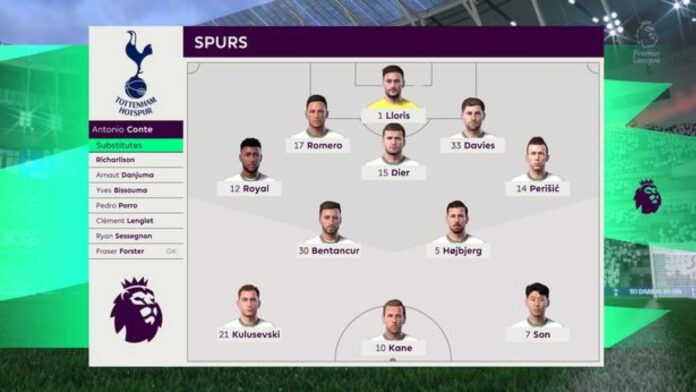 Tottenham Vs Man City Carabao Cup Lineup