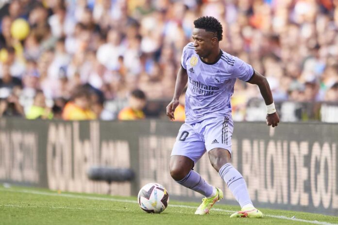 Vinicius Jr. In Action For Real Madrid