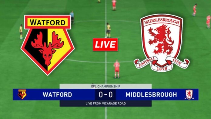 Watford Vs Middlesbrough Championship Match