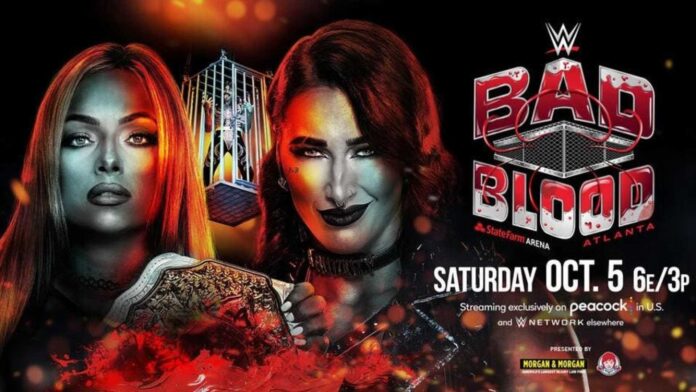 Wwe Bad Blood 2024 Rhea Ripley Vs Liv Morgan Raquel Rodriguez