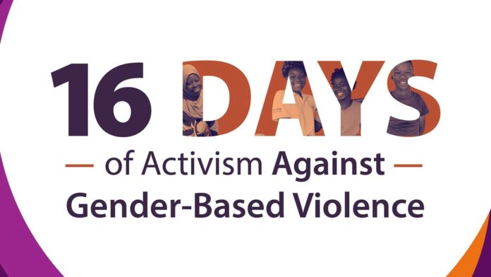 16 Days Of Activism Against Gender Based Violence