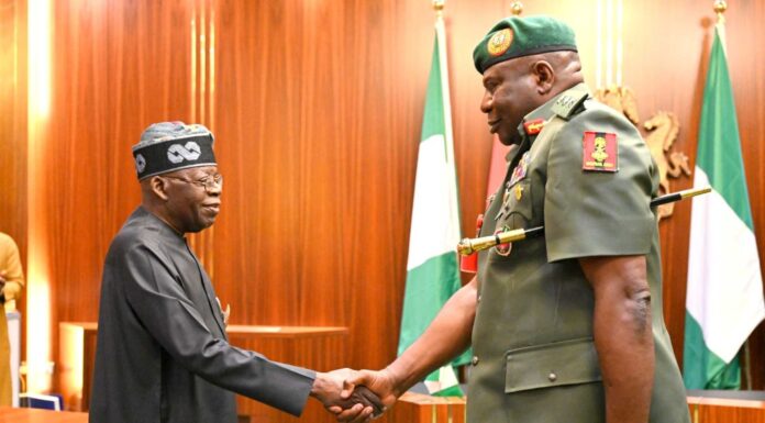 Acting Coas Olufemi Oluyede Meeting With Senate Committee On Army